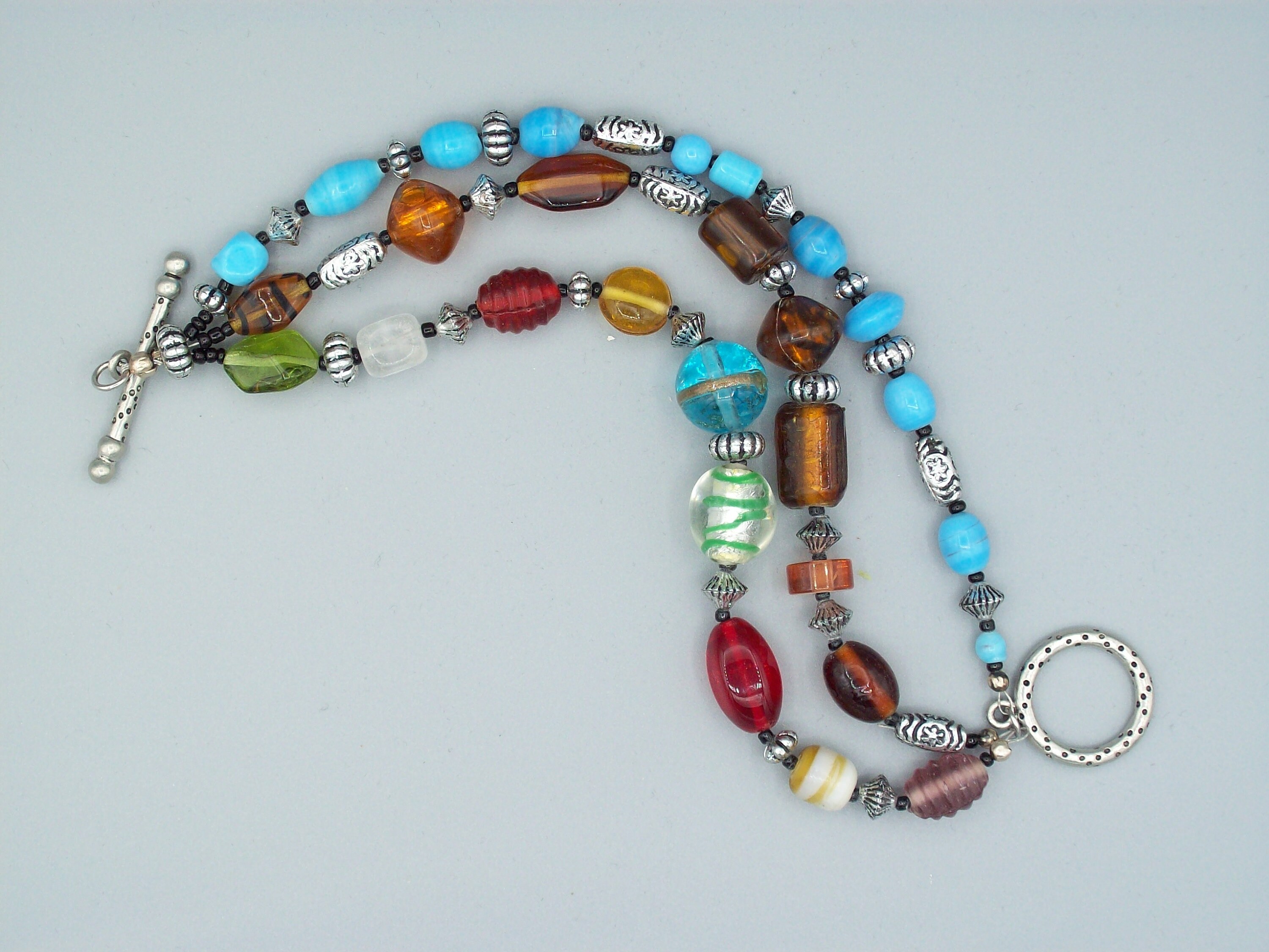 Glass Beads Bracelet Etsy UK