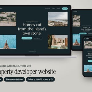Custom Real Estate Developer Website with Home Availability and Viewing Requests, 5 Pages