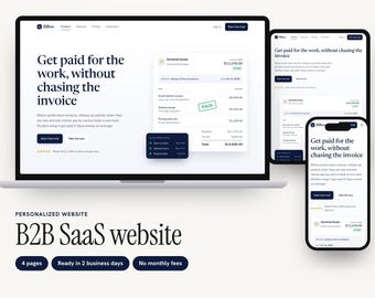 Personalized B2B SaaS Website, Multi-Page Site with Pricing Page and ROI Calculator