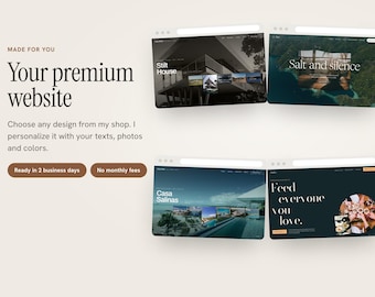 Premium Animated Website for Your Brand or Business, Custom Design with Motion and Interactive Features