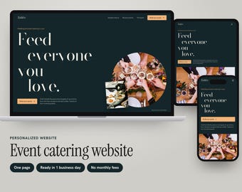 Custom Catering Website with Event Quote Builder, Price per Guest and Quote Request Form