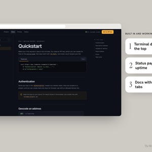 Personalized Developer API Website, Multi-Page Site with Docs, Status and Pricing Pages bild 4