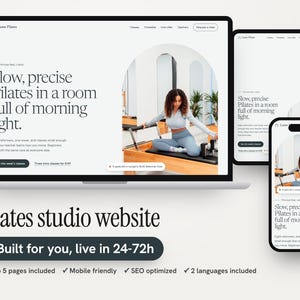 Personalized Pilates and Yoga Studio Website with Weekly Timetable, Class Filters and Intro Offer