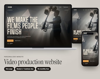 Custom Video Production Studio Website with Showreel Opening, Filterable Project Grid and Quote Form