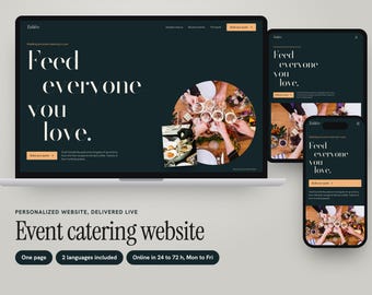Custom Catering Website with Event Quote Builder, Price per Guest and Quote Request Form