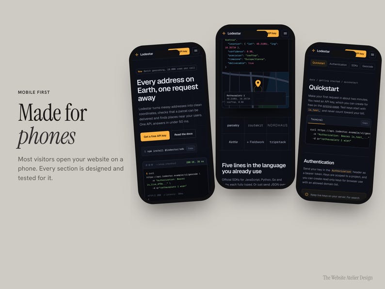 Personalized Developer API Website, Multi-Page Site with Docs, Status and Pricing Pages bild 6