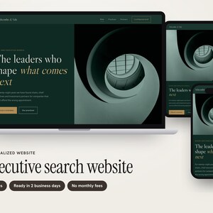 Executive Search Firm Website, Personalized Multi-Page Site for Headhunters