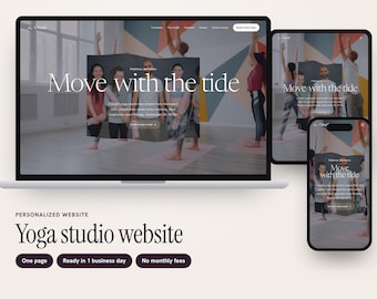 Custom Yoga Studio Website with Weekly Timetable, Class Passes, First Class Booking, One Page