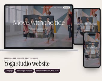 Custom Yoga Studio Website with Weekly Timetable, Class Passes, First Class Booking, One Page