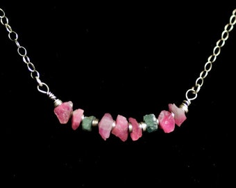 Colorful AAA Tourmaline Bead Necklace kbdesignsetc AAA Faceted Natural Tourmaline Bead Necklace Tourmaline Necklace