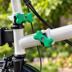 Dźwignie zawiasów rowerowych, gałki zamienne, zestaw 4 elementów, druk 3D 4 Green Pieces