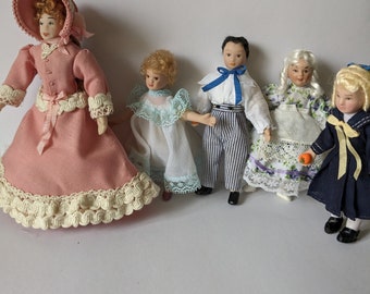 1/12th Vintage Dolls house Miniature Dolls