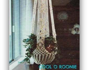 PDF Macrame Pattern -Macrame Plant Hanger Pattern - Plant Holder Pattern - Modern Macrame - DIY Macrame -  Digital Pattern Instant Download