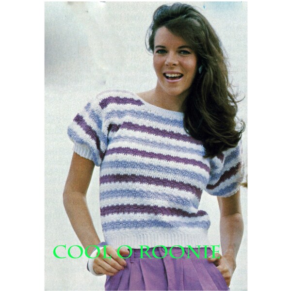 Top CROCHET Pattern Womens Teens Pullover Crochet Pattern Summer Crop Top PDF Crochet Pattern