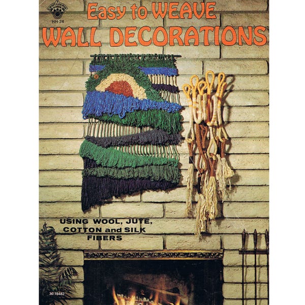 PDF Weaving Book - Learn to Weave - Easy to Weave Wall Decorations Instruction Booklet - Using Wool, Jute, Cotton and Silk Fibres