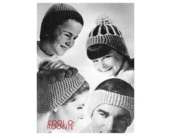 Headband Knitting Pattern - Women Men Children Head Band PDF Knitting Pattern Instant Download