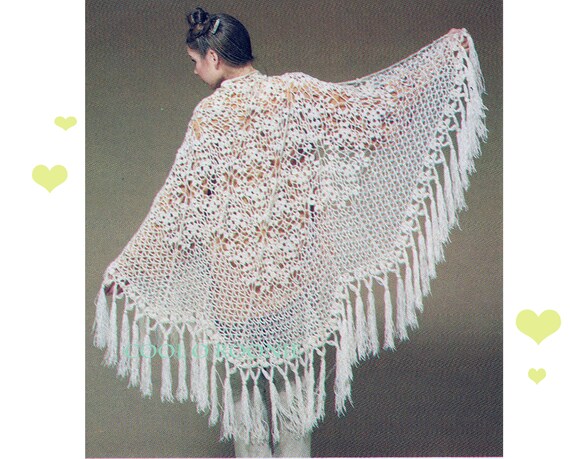 hippie shawl crochet pattern