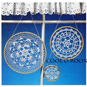 Crochet Dreamcatcher Pattern - Doily Dreamcatcher Hanger - Mandala Pattern Doily - Thread Crochet - PDF Crochet Pattern