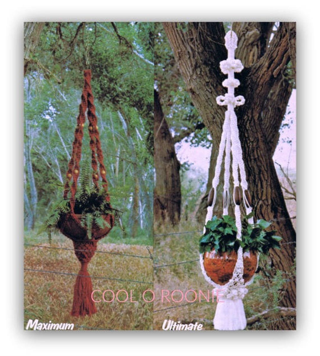 Macramé Home Furnishings 1970s Macrame Knots How to Instruction Pattern Book  70s Vintage Plant Pot Hanger Hangers Lamp Knotwork PDF 