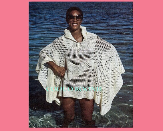 Beach Cover up Crochet Pattern Womens 