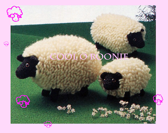 Crochet Sheep PATTERN - Amigurumi Crochet -  Cuddly Toy Sheep - 12 ply pattern - PDF Crochet Pattern