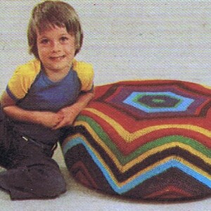 PDF Crochet Pattern Instant Download Floor Cushion Crochet Pattern Boho ...
