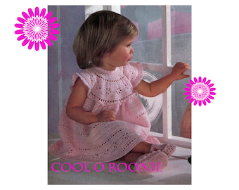 Crochet Toddler Dress Pattern, Crochet Baby Dress Pattern for 3-6 m - 9 to 12m, 18m, 24m, PDF Crochet Pattern