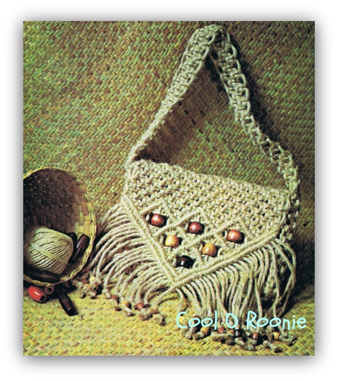 macrame fringe purse