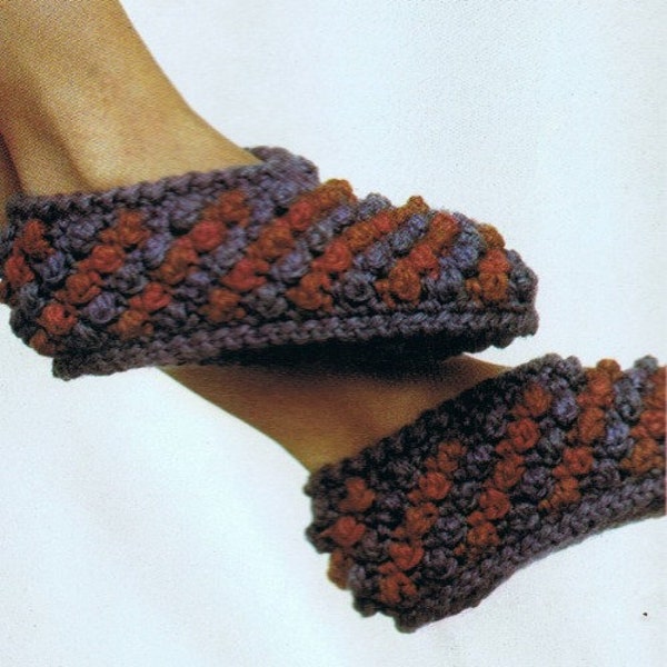 Crochet Slipper Pattern Women's Crochet Home Slippers - PDF Crochet Pattern Instant Download