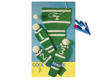 Breipatroon Golf Club Covers - Vintage jaren 1960 breipatroon PDF