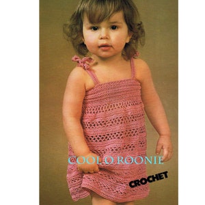 PDF Crochet Pattern - Toddlers Dress Pattern - Size 1-2-3 years - PDF Crochet Pattern Instant Download