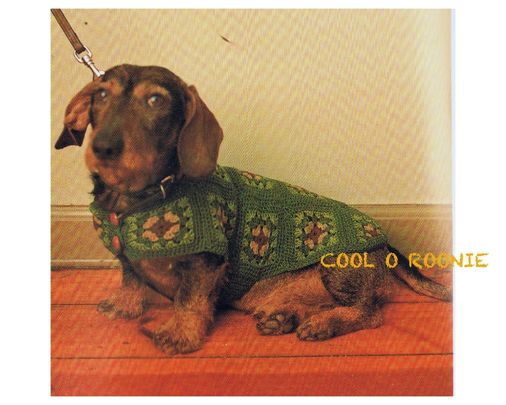 Crochet Dog Sweater Pattern Granny Square Dog Coat Crochet Pattern Dog