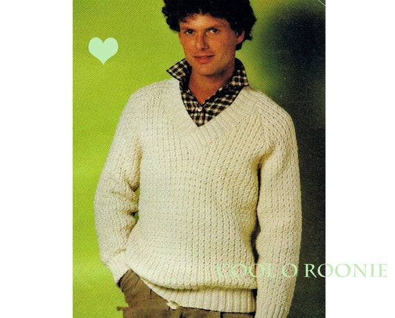 Vintage mens sweater knitting patterns