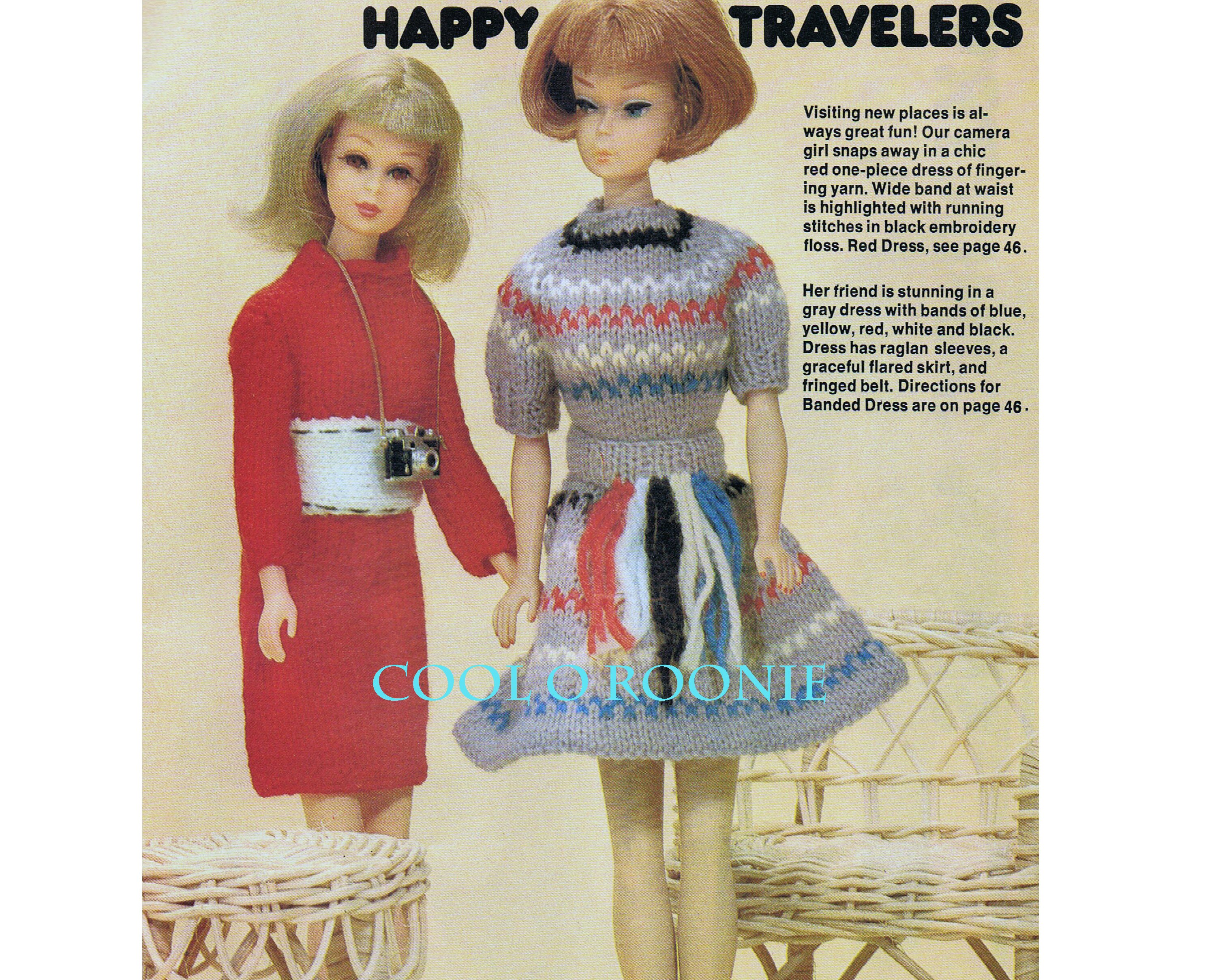Vintage Barbie Clothes Knitting Pattern 60's Knitting - Etsy UK