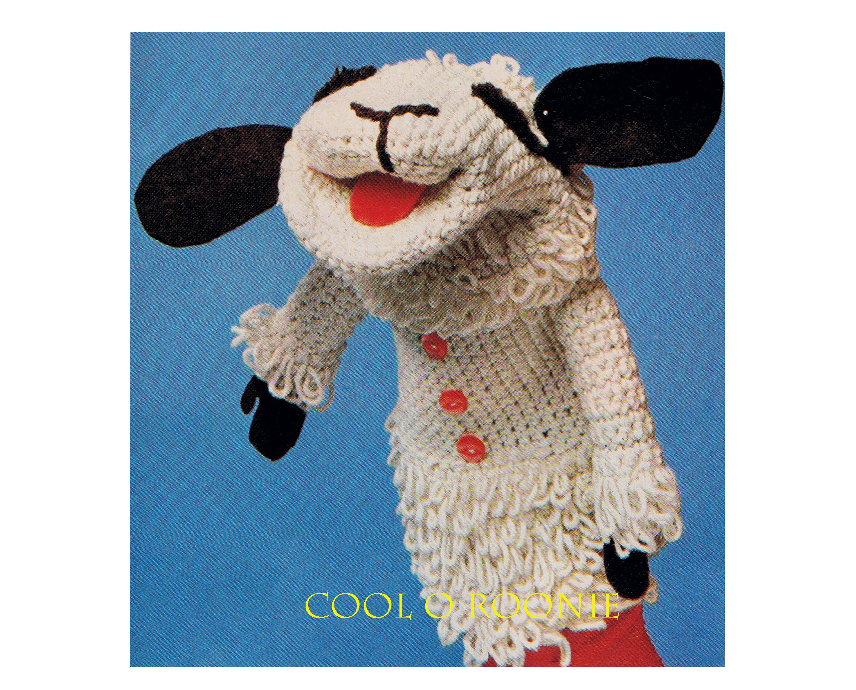 Lambchop Crochet Pattern Little Lamb Puppet Crochet Glove - Etsy Lambchop Crochet Pattern Little Lamb Puppet Crochet Glove - Etsy