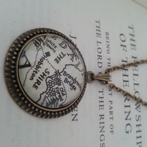 Lord of the Rings 'The Shire' Map Necklace