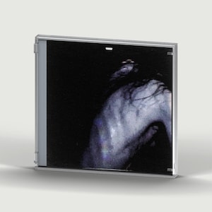 Peut inclure: Un boîtier CD carré présentant une pochette sombre et contrastée avec une forme abstraite floue aux tons bleus sur un fond noir uni. Le petit texte blanc 'VEXX' est imprimé au centre en haut de la pochette.