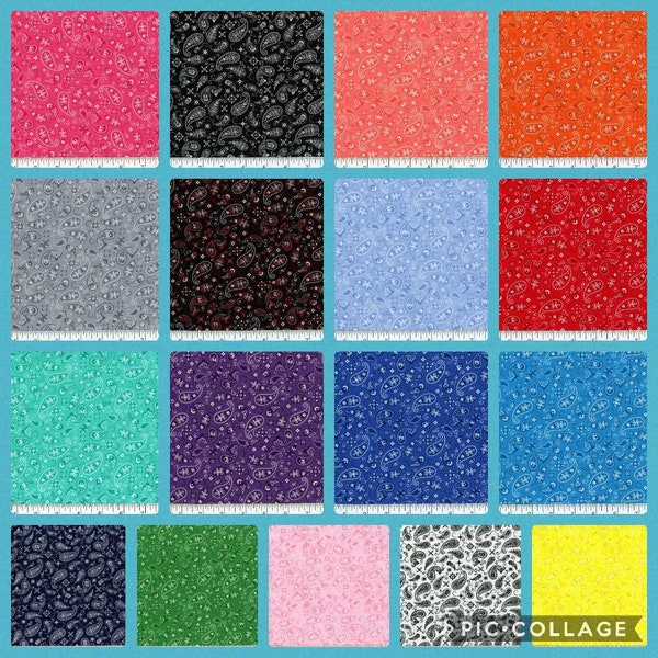 Paisley-bandana, **NIEUW ONTWERP**, 100% katoenen stoffen