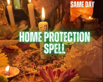 Spreuk voor huisbescherming, spiritueel schildritueel, energiereiniging, vredig thuis, aarding en beschermende grenzen, spirituele dienst