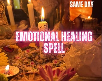 Emotional Healing Spell, Inner Peace & Emotional Renewal Ritual, Self-Compassion, Release, Resilience, Remote Casting