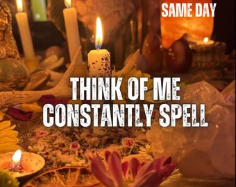 Denk voortdurend aan mij, ritueel voor romantische aandacht, liefdevolle gedachten, emotionele verbinding en spirituele dienst voor liefde