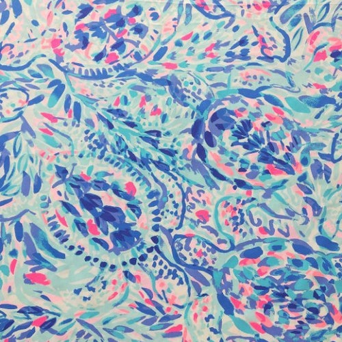 Ocean Fabric Turtle's Moonlit Walk by Designs by Lisa K | Etsy