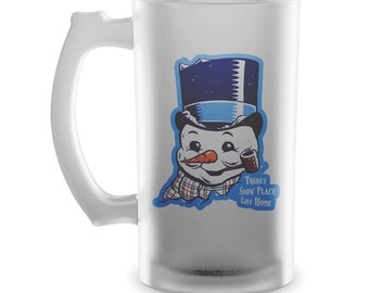 Snow Place Like Home Frosted Stein