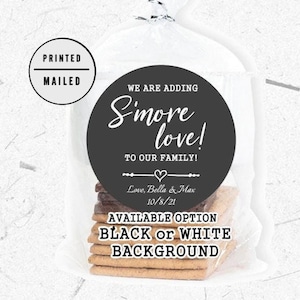 S&#39;mores Favor Stickers, S&#39;mores Wedding Favors, S&#39;mores Favor Labels,  S&#39;mores Favors, S&#39;mores Favor Stickers, Wedding Favors, S&#39;mores Love
