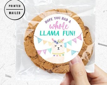 Pink Llama Fun Birthday, Whole Llama Fun, Llama Theme, First Birthday, Llama Birthday, Birthday Labels, Llama Favors, Girls birthday