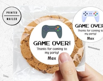 Game Over Thank You Stickers - Etsy