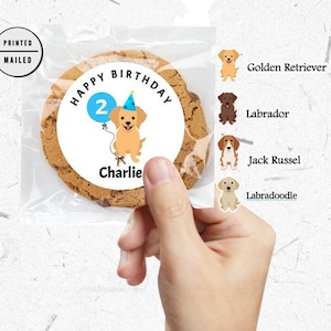 Dog Birthday Puppy Pawty, Animals, Pet, Thank You, Round Sticker, Dog Theme, Dog Party, Dog Favors, First Birthday