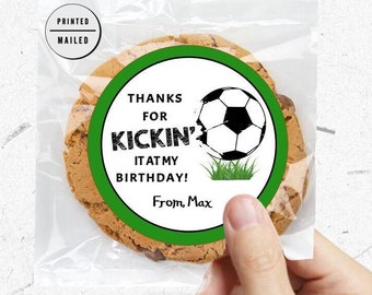 Personalized Soccer Birthday, Favor Sticker Labels, Soccer Party Favors, 1st Birthday Stickers, Thank You Stickers,