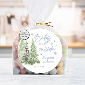 Winter Snow  Baby Shower Stickers, Baby Its Cold Outside Stickers, Winter Stickers, Baby Shower, thank Labels,  Baby Its Cold Outside Baby