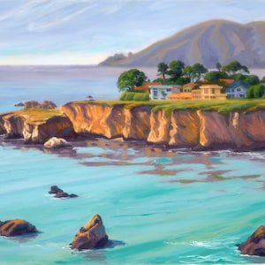 Carrelage d’art céramique: Shell Beach Coastline, CA par Laurel Sherrie